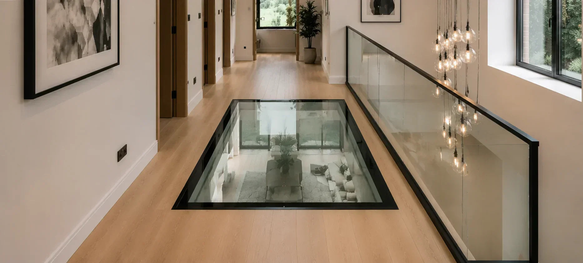 Can Walk-On Glass Be Fitted Into an Existing Hallway Floor?
