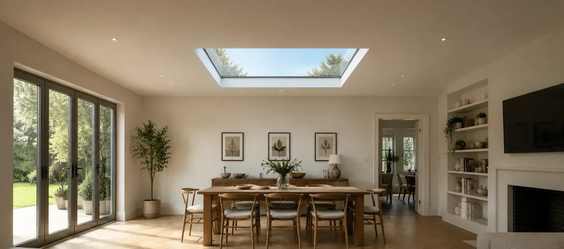 Do Rooflights Cause Glare at the Dining Table?