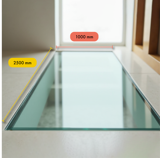 Walk-on Glass 1000x2500mm