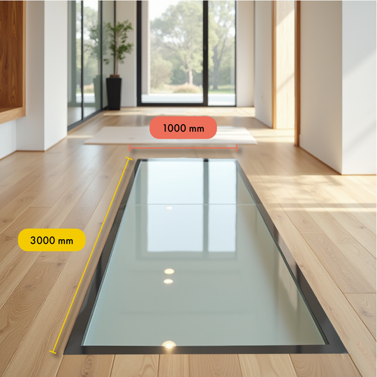 Walk-on Glass 1000x3000mm