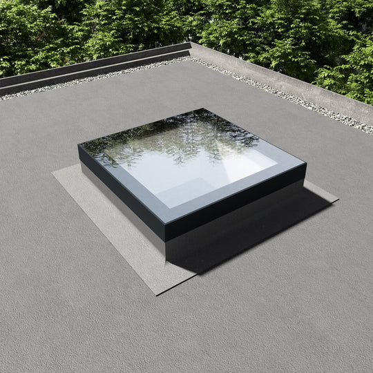 Framed Fixed Flat Rooflight 500×500mm (internal size)