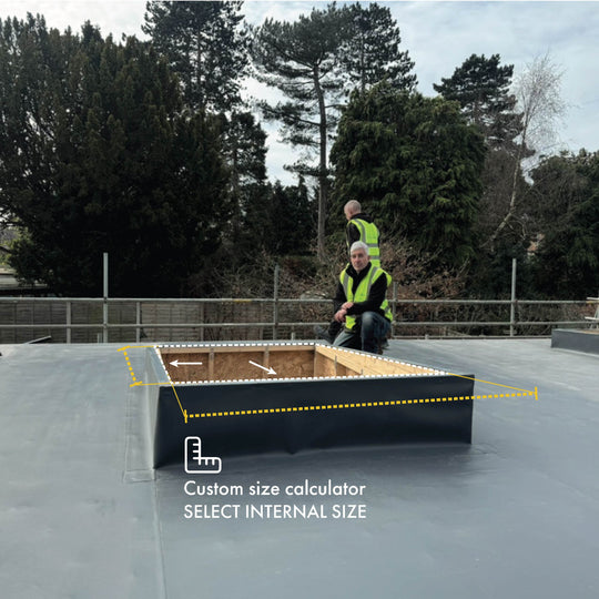 Framed Fixed Flat Rooflight Custom Size (internal size)